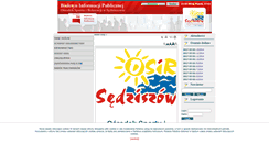 Desktop Screenshot of bip.osir.sedziszow.pl