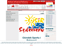 Tablet Screenshot of bip.osir.sedziszow.pl